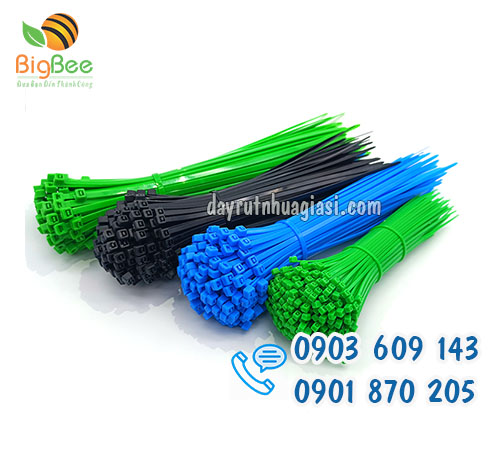 Dây rút nhựa màu cột, buộc, hàng hóa uy tín, giá rẻ