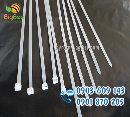 Dây rút nhựa trắng dẻo dai, bền chắc giá rẻ, uy tín