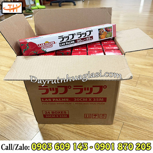 Màng bọc thực phẩm las palms đóng thùng 24 cuộn Màng bọc thực phẩm las palms đóng thùng 24 cuộn