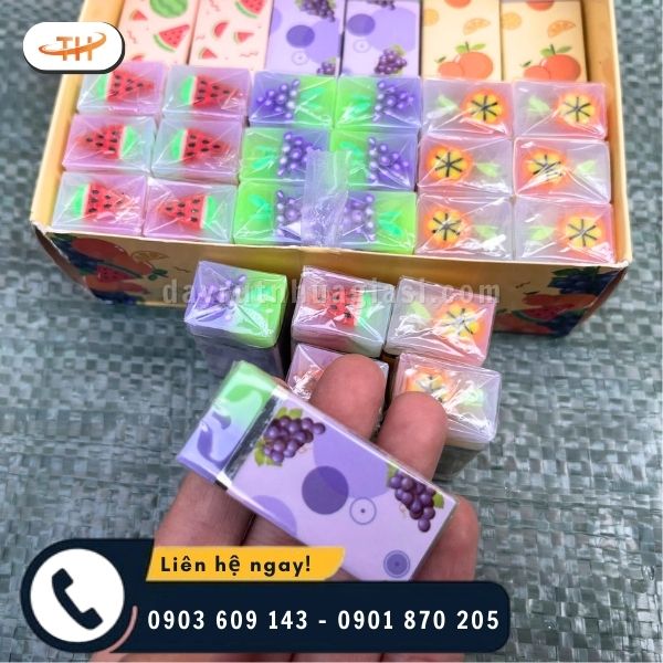 Thiết kế độc đáo và đẹp mắt của gôm tẩy trái cây Thiết kế độc đáo và đẹp mắt của gôm tẩy trái cây