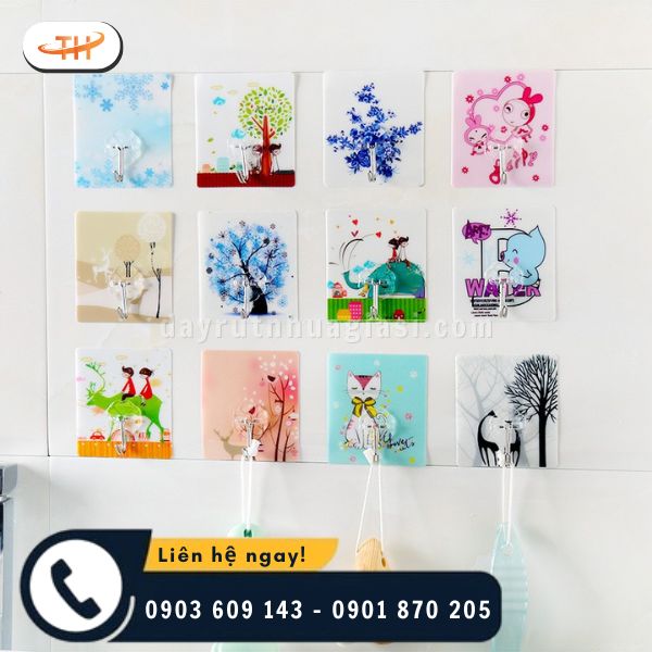 Thiết kế nhỏ gọn của móc dán tường Thiết kế nhỏ gọn của móc dán tường