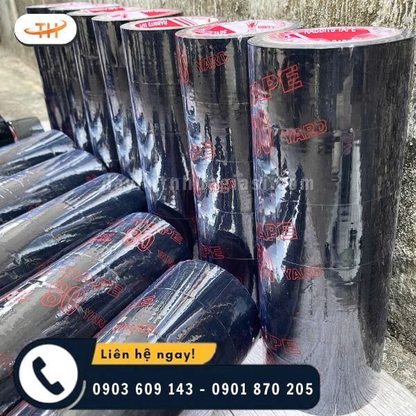 Thu Hồng là xưởng sỉ băng keo OPP màu đen 48mm siêu dính Thu Hồng là xưởng sỉ băng keo OPP màu đen 48mm siêu dính