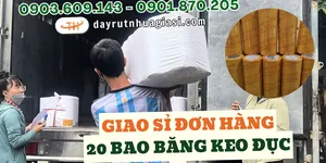 Hoạt động giao 20 bao băng keo đục sỉ tại Thu Hồng
