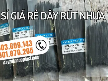 Dây rút nhựa đen – Bán sỉ đủ size, giá tốt