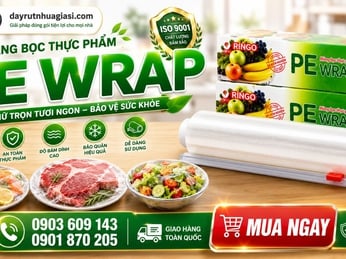 Mua màng bọc thực phẩm PE Wrap 30cm x 150m giá sỉ tốt nhất ở đâu?