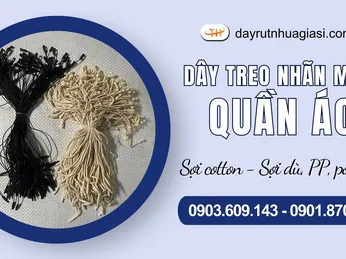 Dây treo nhãn mác quần áo - Phụ liệu may mặc giá sỉ tốt