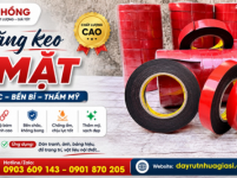 Băng keo 2 mặt xốp bám chắc bền lâu giá tốt