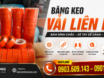 Băng keo vải liên kết giá rẻ, bám dính chắc, bán sỉ tận kho