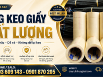 Băng keo giấy cuộn lớn chất lượng – nhận sỉ số lượng lớn