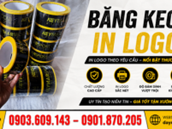 Sản xuất băng keo in logo giá sỉ theo yêu cầu