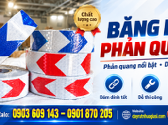 Băng keo phản quang cuộn lớn giá tốt cho kho và nhà xưởng