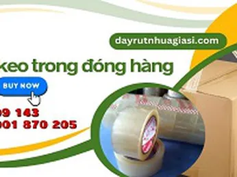 Cuộn băng keo trong đóng hàng giá sỉ rẻ