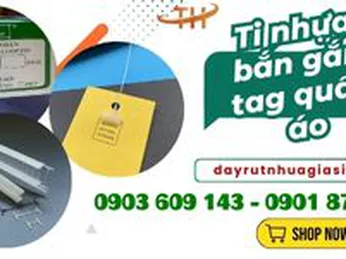 Ti bắn nhựa gắn tag quần áo giá tốt nhất