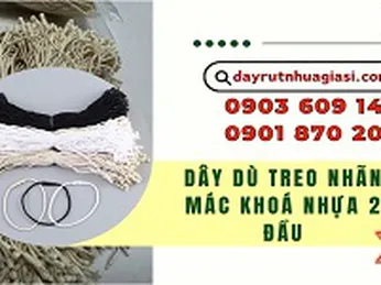 Dây dù treo nhãn mác khoá nhựa 2 đầu giá tốt