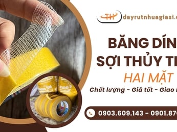 Băng dính sợi thủy tinh 2 mặt siêu dính với giá sỉ tốt nhất 