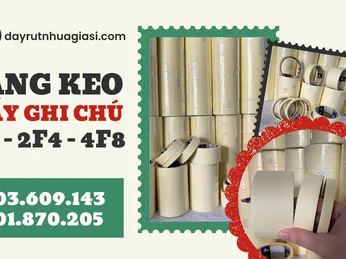 Sỉ băng keo giấy ghi chú đủ kích thước 1F2, 2F4, 4F8