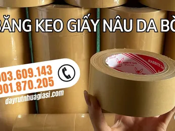 Công dụng đặc biệt của băng keo giấy nâu da bò là gì?