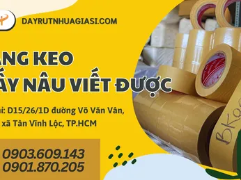 Sỉ băng keo giấy nâu viết được chịu nhiệt giá tận xưởng ưu đãi