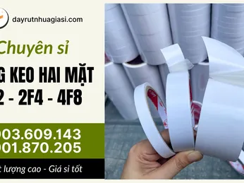 Phân phối băng keo hai mặt nhiều kích cỡ 1F2, 2F4, 4F8 giá ưu đãi