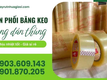 Gợi ý băng keo trong dán thùng chất lượng cao với giá sỉ rẻ