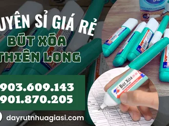 Nhập sỉ bút xóa Thiên Long với nguồn hàng ổn định, chính hãng