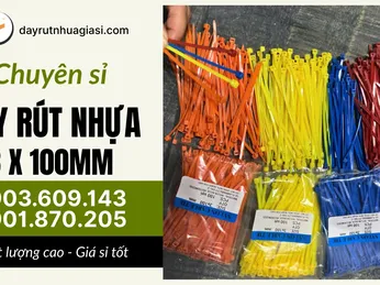 Kho sỉ dây rút nhựa 3x100mm đủ màu giá rẻ tận xưởng