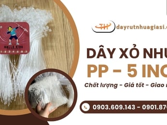 Dây xỏ nhựa PP 5 inch - Giải pháp treo nhãn mác chuyên nghiệp