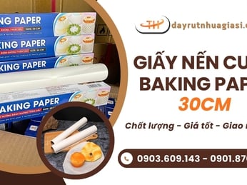 Kinh doanh giấy nến cuộn Baking Paper 30cm chống dính tốt 