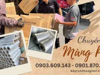 Tổng kho sỉ màng PE quấn hàng trong suốt dai bền giá gốc