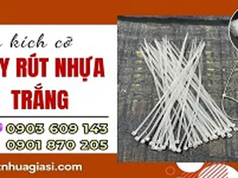 Bịch 100 sợi dây rút trắng đủ cỡ giá rẻ