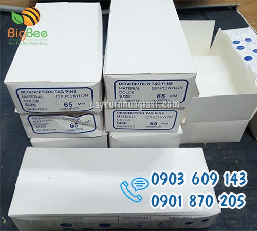 Ti nhựa bắn mác quần áo 6.5cm giá sỉ rẻ nhất