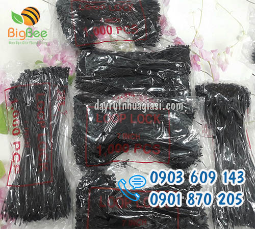 Ti xỏ nhựa màu đen giá bán sỉ rẻ