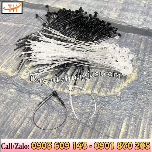 Ti xỏ nhựa - đạn xỏ gắn mác màu trắng đen Ti xỏ nhựa - đạn xỏ gắn mác màu trắng đen