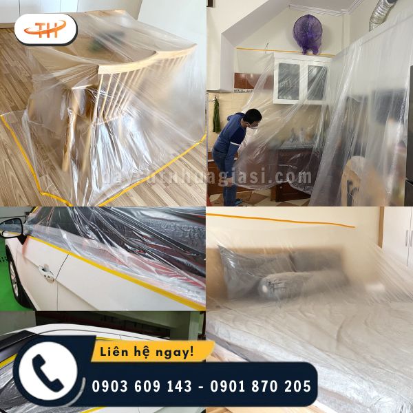 Ứng dụng đa dạng của màng che sơn Top One Ứng dụng đa dạng của màng che sơn Top One