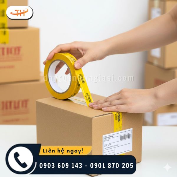 Ứng dụng thực tế của băng keo in logo Ứng dụng thực tế của băng keo in logo