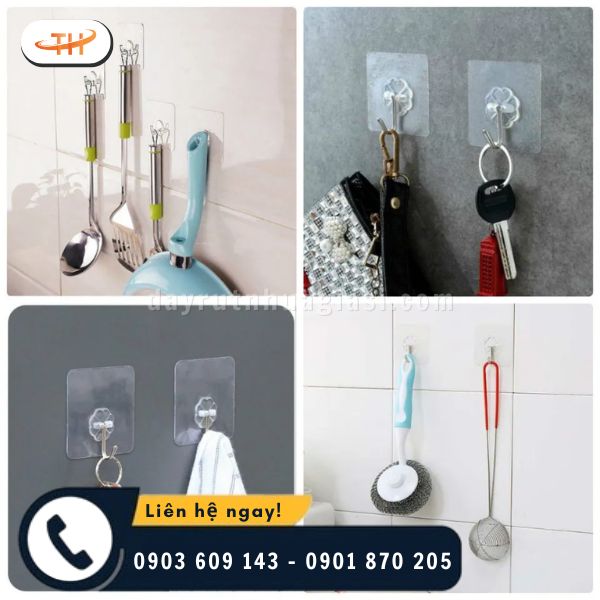 Ưu điểm nổi bật của móc dán tường Ưu điểm nổi bật của móc dán tường