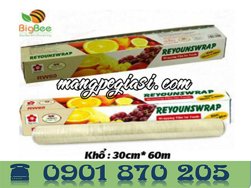 Cuộn màng bọc thực phẩm Reyouns kt 30cm * 60m
