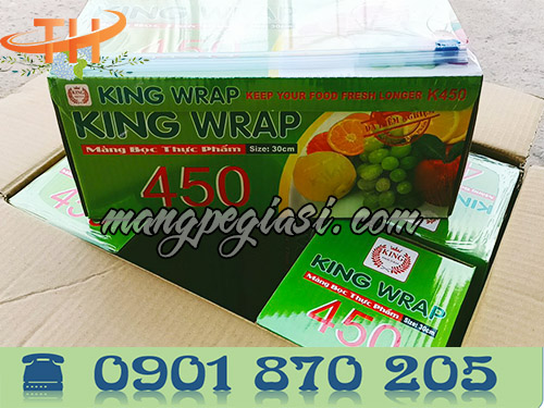 Màng bọc thực phẩm King Wrap 450, 6 cuộn/ thùng