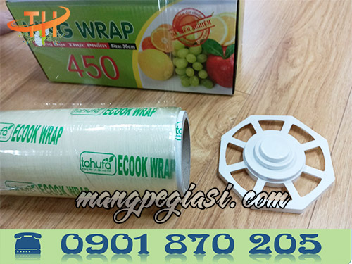 Cuộn màng bọc thực phẩm có chân đế dao cắt tiện lợi