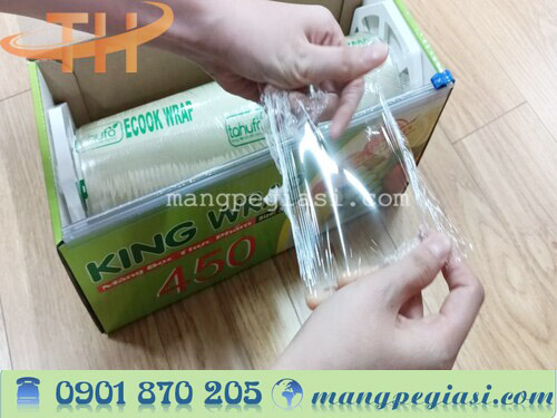 Cuộn màng bọc thực phẩm PE trong suốt dai khó rách