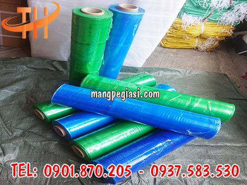 Màng pe màu xanh lá, xanh dương