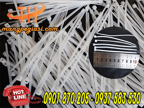 Dây rút nhựa trắng kt 3 x 100mm