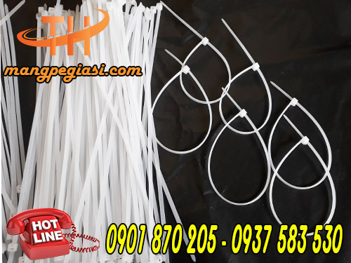 Dây rút nhựa trắng kt 8 x 350mm