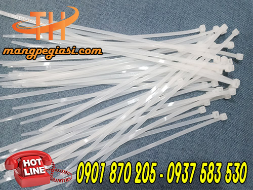 Dây rút nhựa trắng kt 8 x 300mm