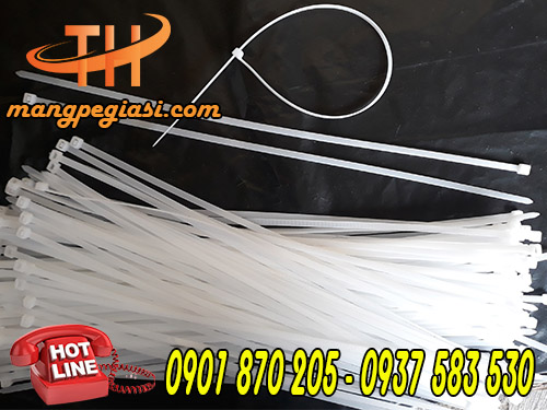 Dây rút nhựa trắng kt 8 x 350mm