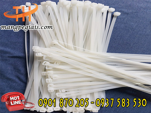 Dây rút nhựa trắng 4 x 200mm