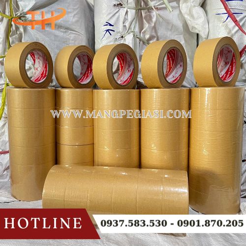 Băng keo giấy nâu da bò Băng keo giấy nâu da bò