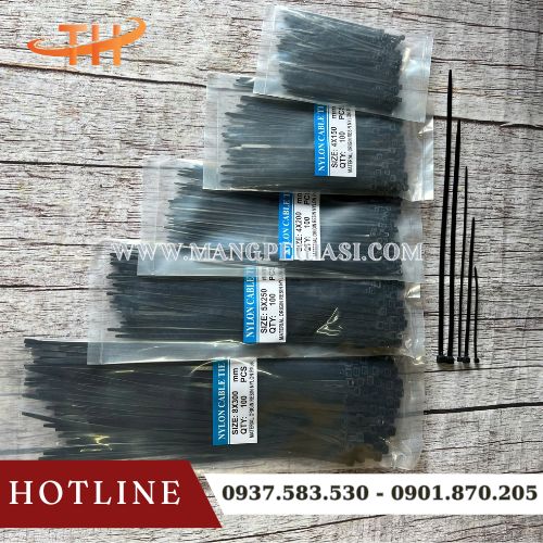 Dây thít nhựa màu đen Dây thít nhựa màu đen