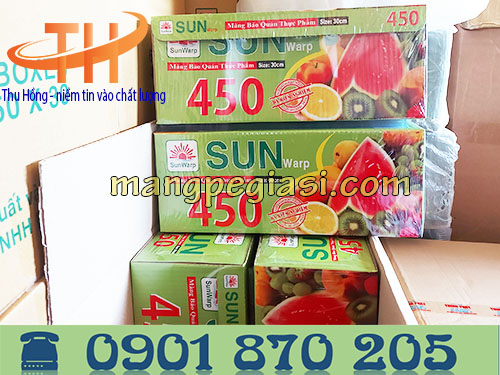 Thùng 6 cuộn màng bọc thực phẩm Sun Wrap 450