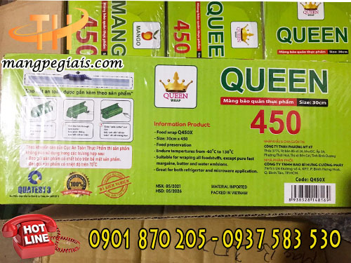 màng bọc thực phẩm Queen Wrap 450